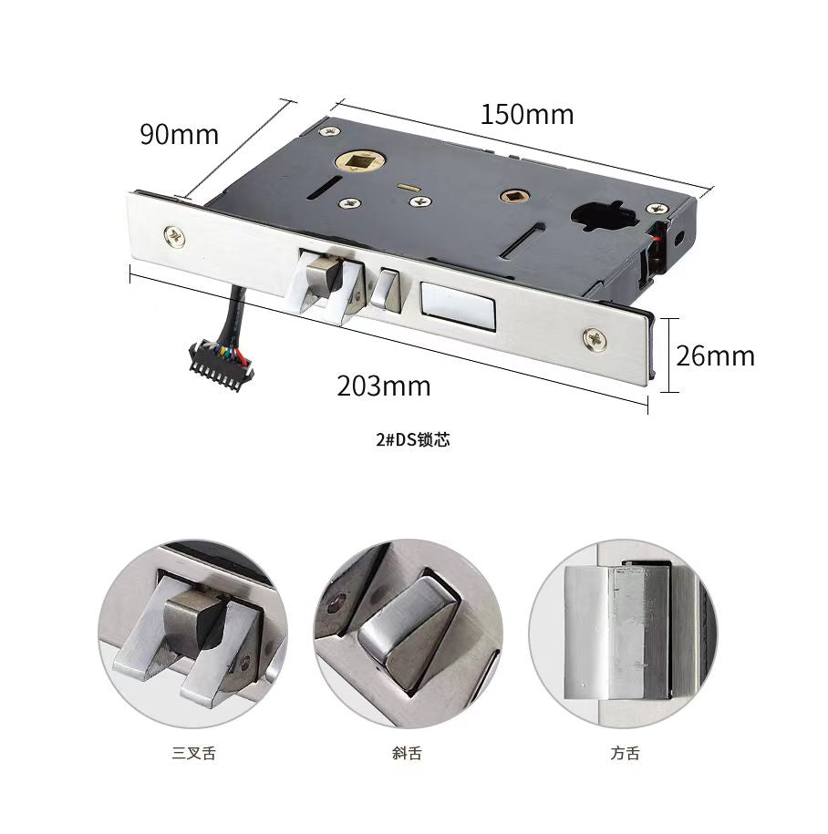 Hotel Lock with Aluminium Alloy Material and Free Software Anti Rust with High Quality Hotel Door Lock
