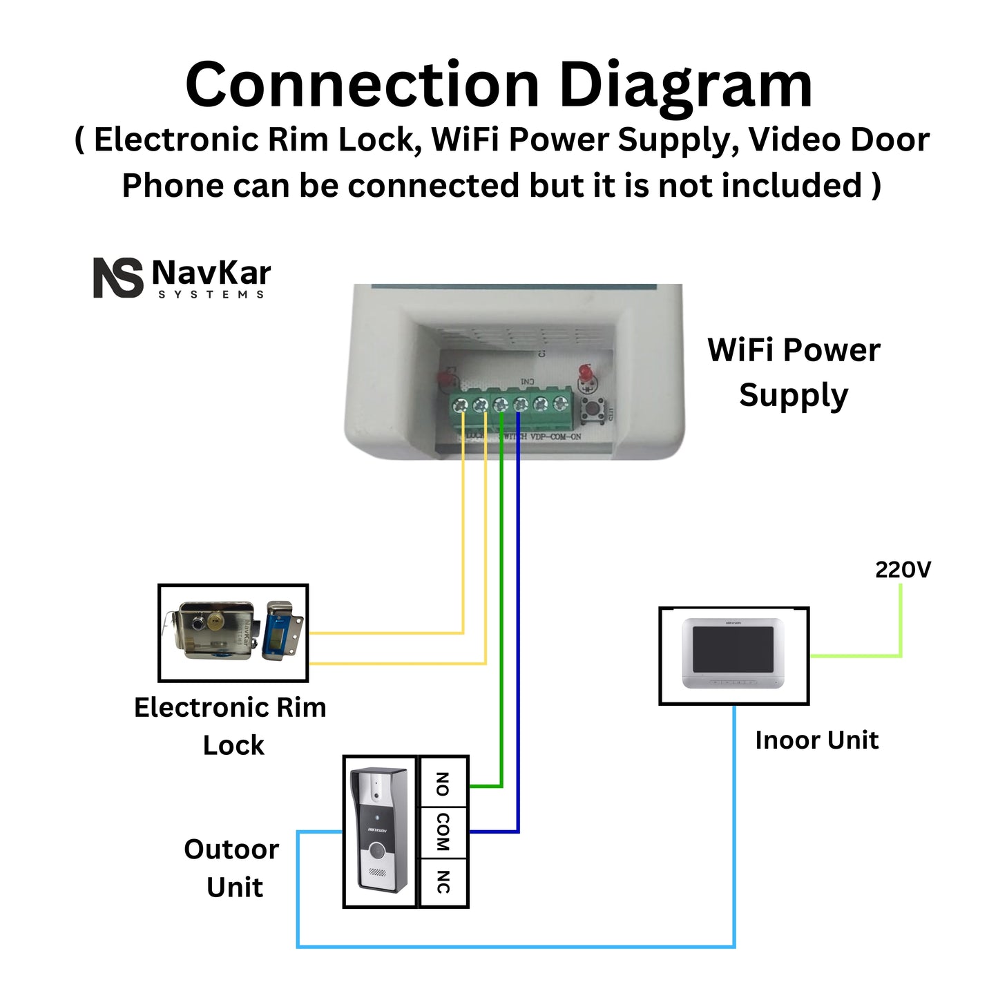 Combo-CN137 Electronic Lock for Metal Gate to Operate by Remote (Set of 2) & Mobile App