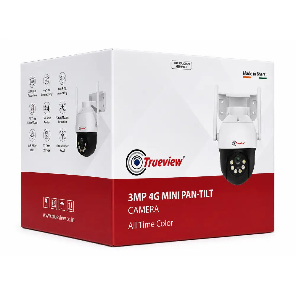 Trueview 3MP Smart 4G Mini Pan-Tilt ATC Camera