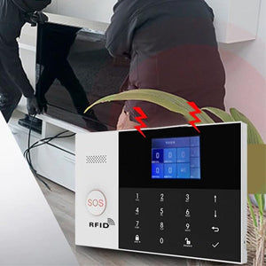 ACJ-405 WiFi GSM Touch Home Security Burglar Alarm System with Mobile App