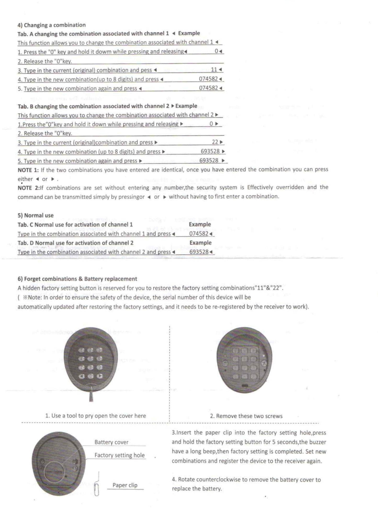 Wireless Keypad for Gate Opener - Wireless Security Keypad Remote Door Operator Panel - Gate Opener Accessories