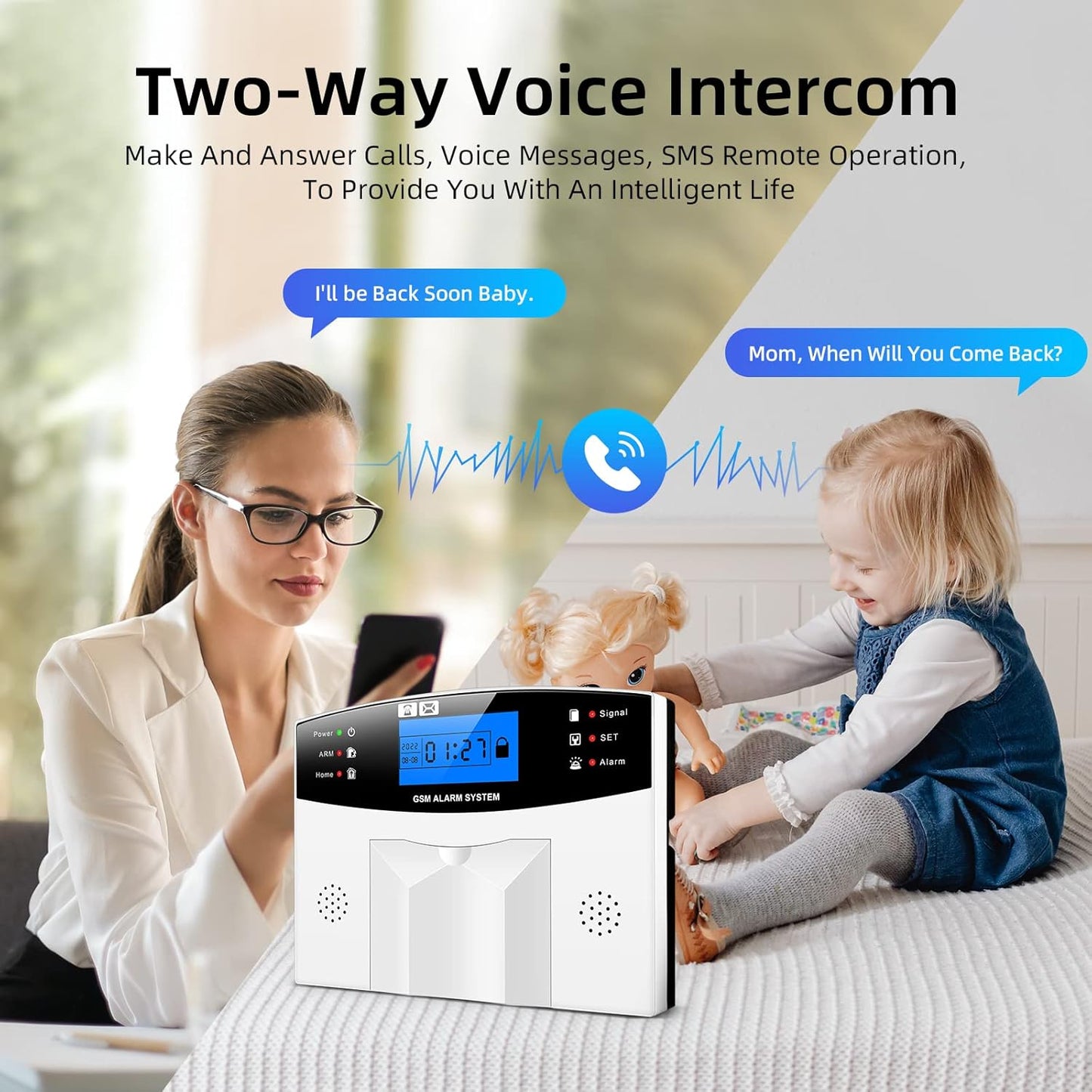 ACJ-400 GSM Based Keypad Wi-fi Security System with Autodial System For Homes, Offices & Factories