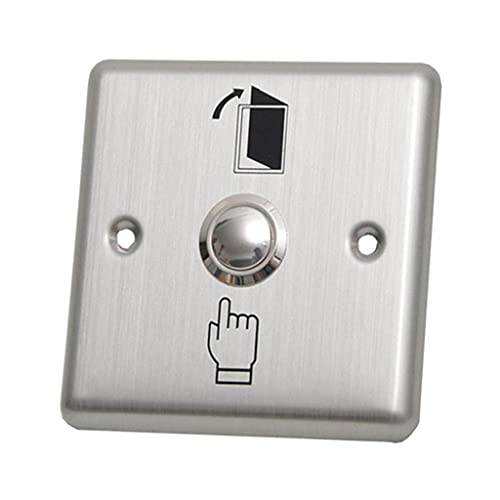 Anti-Rust Strong Metal Door Exit Push Button Switch Plate for Home Office Access Control System