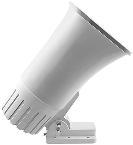 30 Watt Siren Dual Tone Indoor/Outdoor Water Proof Self-Contained Electric Security Siren SD-30W 6-12VDC 1.1Ah 120db 8 X 5.5 X 9 Inch Long Range Siren