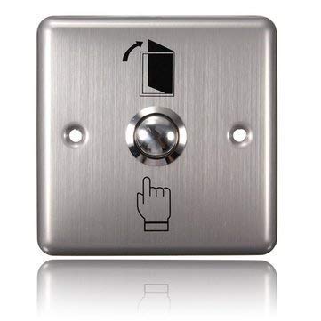 SSW-44 Stainless Steel Switch Panel Door Exit Push Button Access Control (3/3) inches