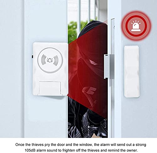 MC-AL Door Alarm Security Pack of 1 Pc's Wireless Door Alarm Sensor for Home Window Alarm Security | Main Door Open Alarm for Home