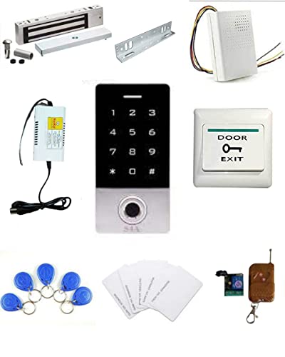 Weather Proof Biometric Card Access Control with Electromagnetic Lock 600lbs