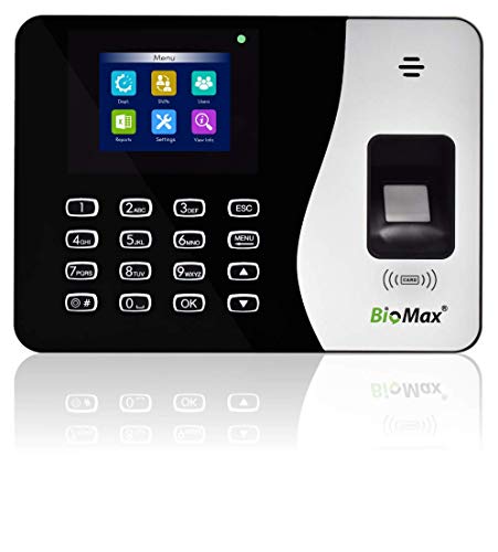 BIOMAX N-BM20 BIOMETRIC TIME ATTENDNACE MACHINE WITH INBUILT BATTERY