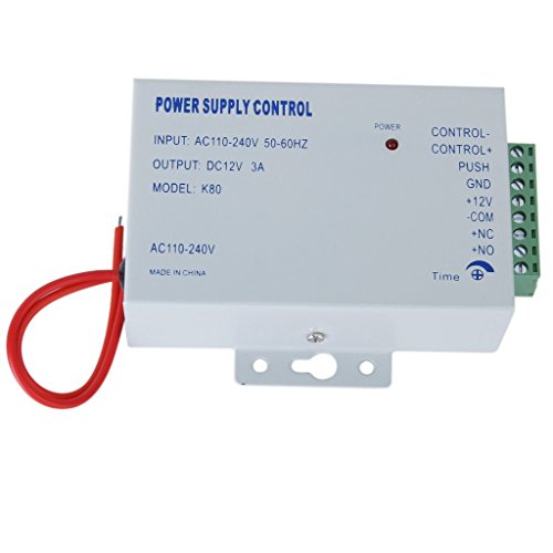 PK-80 Door Access Control Power Switch Supply 3A DC 12V AC 110-240V