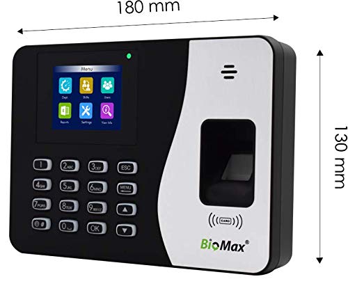 BIOMAX N-BM20 BIOMETRIC TIME ATTENDNACE MACHINE WITH INBUILT BATTERY