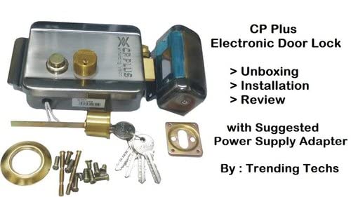 CP Plus Electronic Door Lock + WiFi Power Supply+3 Remote