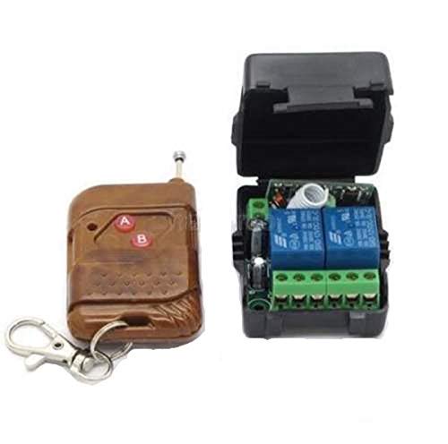 Combo-CN64 DC 12v 2 CH Channel Wireless RF Remote Control Switch Transmitter Receiver 10A Relay