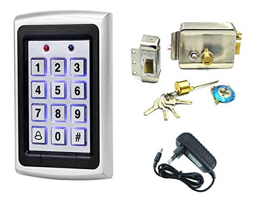 Waterproof RFID Access Control with Electronic Lock and Power Supply for Metal Door