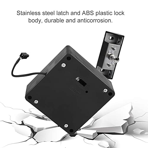 Combo-CN155 Metal Invisible or Hidden RFID Smart Digital Lock Specially Designed for Wardrobe, Cabinet or Drawer Master & User Cards with Lock (Black , Polished)