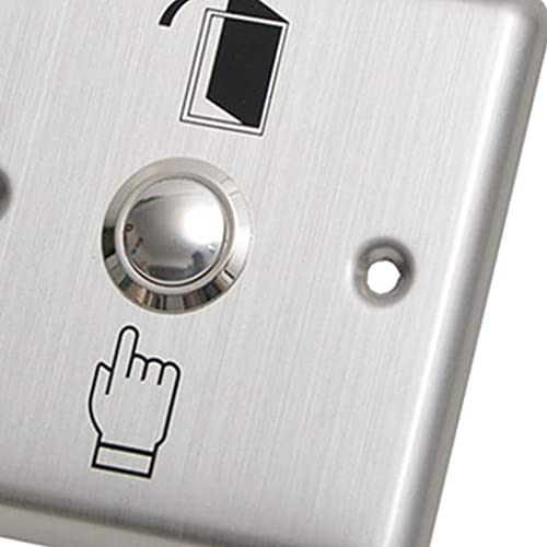 SSW-442P Anti-Rust Strong Metal Door Exit Push Button Switch Plate for Home Office Access Control System