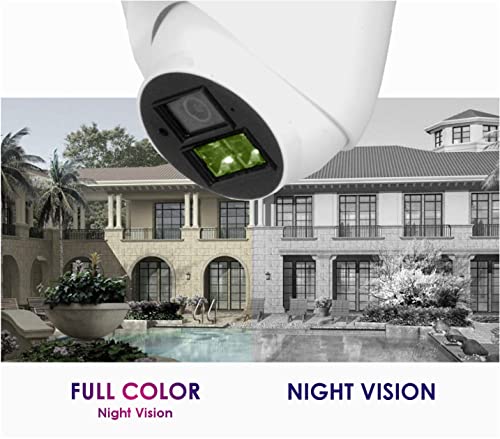 Jensonic Wired 1080p FHD 2MP 60° Viewing Area Security Camera, White