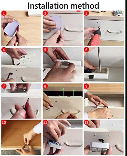 PNCL-100 Electronic Digital Password Lock Digital Key Pad Numbers Door Lock Combination Drawer Lock for Wood Cabinet Code Password Locks