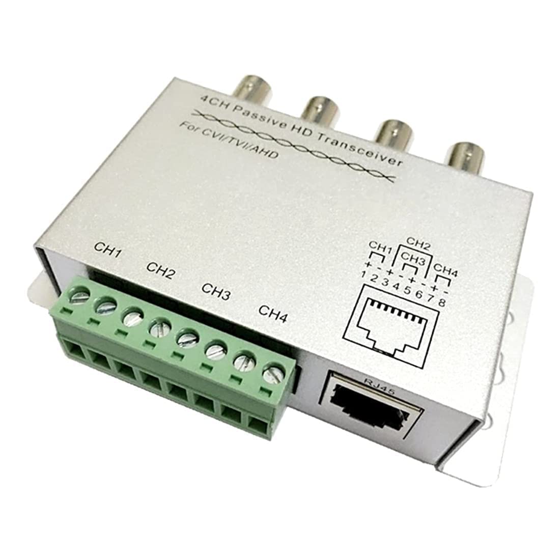 (VB-04) 4 Channel HDCVI AHD HDTVI CVBS UTP Video Balun Passive hdcvi transceiver - Set of 2