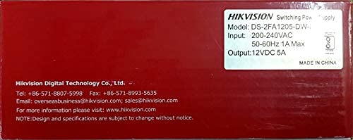 HIKVISION 12V 5A 240W Switch Power Supply CCTV/SMPS