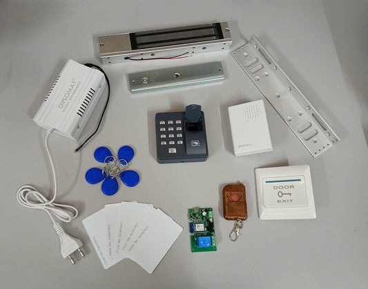 Combo-CN274 biometric access control kit with 600 lbs EM lock and Wi-Fi receiver