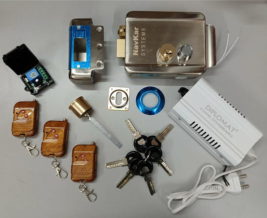 Stainless steel electronic lock for house main metal gate with remotes