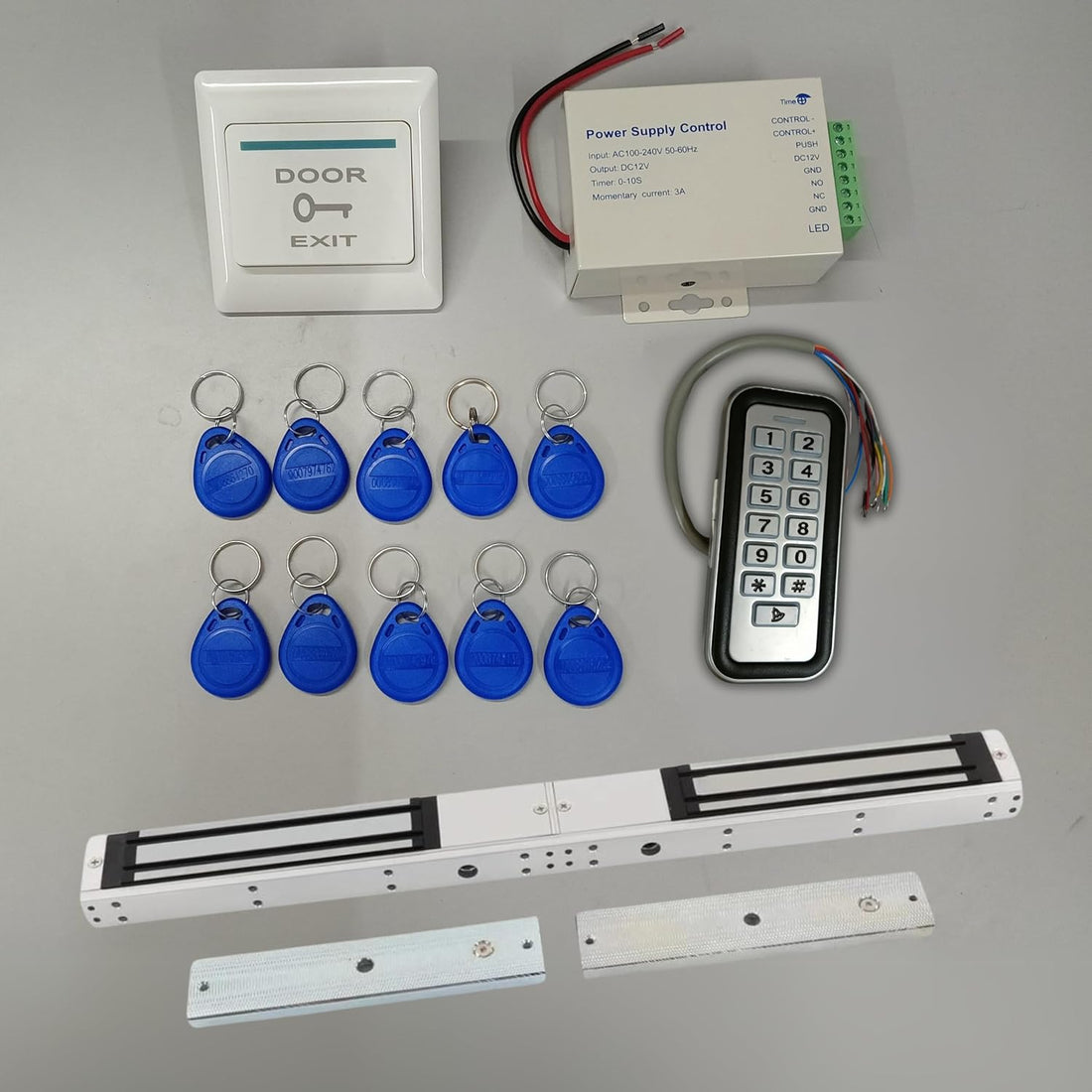 Combo-CN232 weatherproof RFID access control kit with EM lock and K80 power supply
