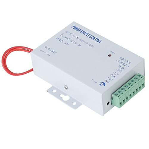 PK-80 access control power supply, 12 V 3 A output, AC 110 to 240 V input
