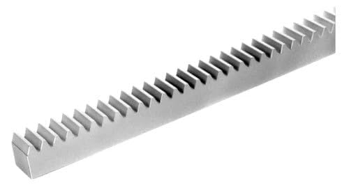 Galvanised gear rack for a sliding gate motor