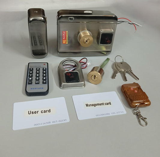 RFMT-22RM 12V motorised rim lock with RFID and remote