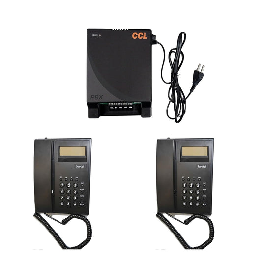 Combo-CN143 CCL104b EPABX Intercom System and Beetel C51 (2 Pcs) Telephones