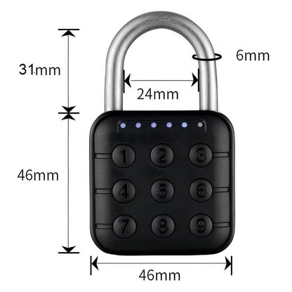 Waterproof Rust-resistant Durable Keyless Convenient and Fast Home Security Smart Password Padlock
