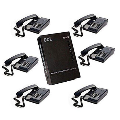 NAVKAR SYSTEMS CCL 206 EPABX Intercom with 6 pcs BEETEL C11 Phones