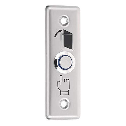 Navkar Systems Stainless Steel Square Switch Button Panel Door Exit Home Push Release for RFID Access Control System