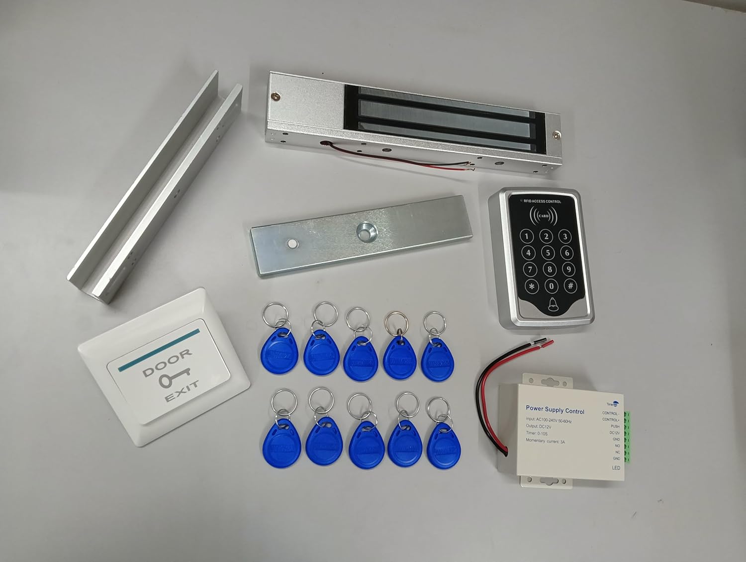 Combo-CN41 RFID Pin Access Control System, EM Lock 600 Lbs, U Bracket ...