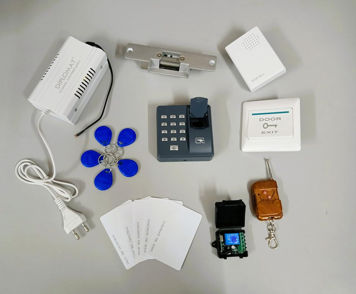 Combo-CN154 Biometric Access Control with Strike Lock – Navkar Systems