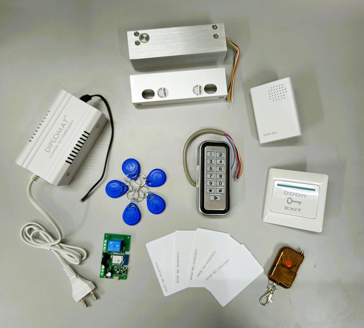 Combo-CN113 Weatherproof Access Control + Fully Frameless Glass Drop B ...