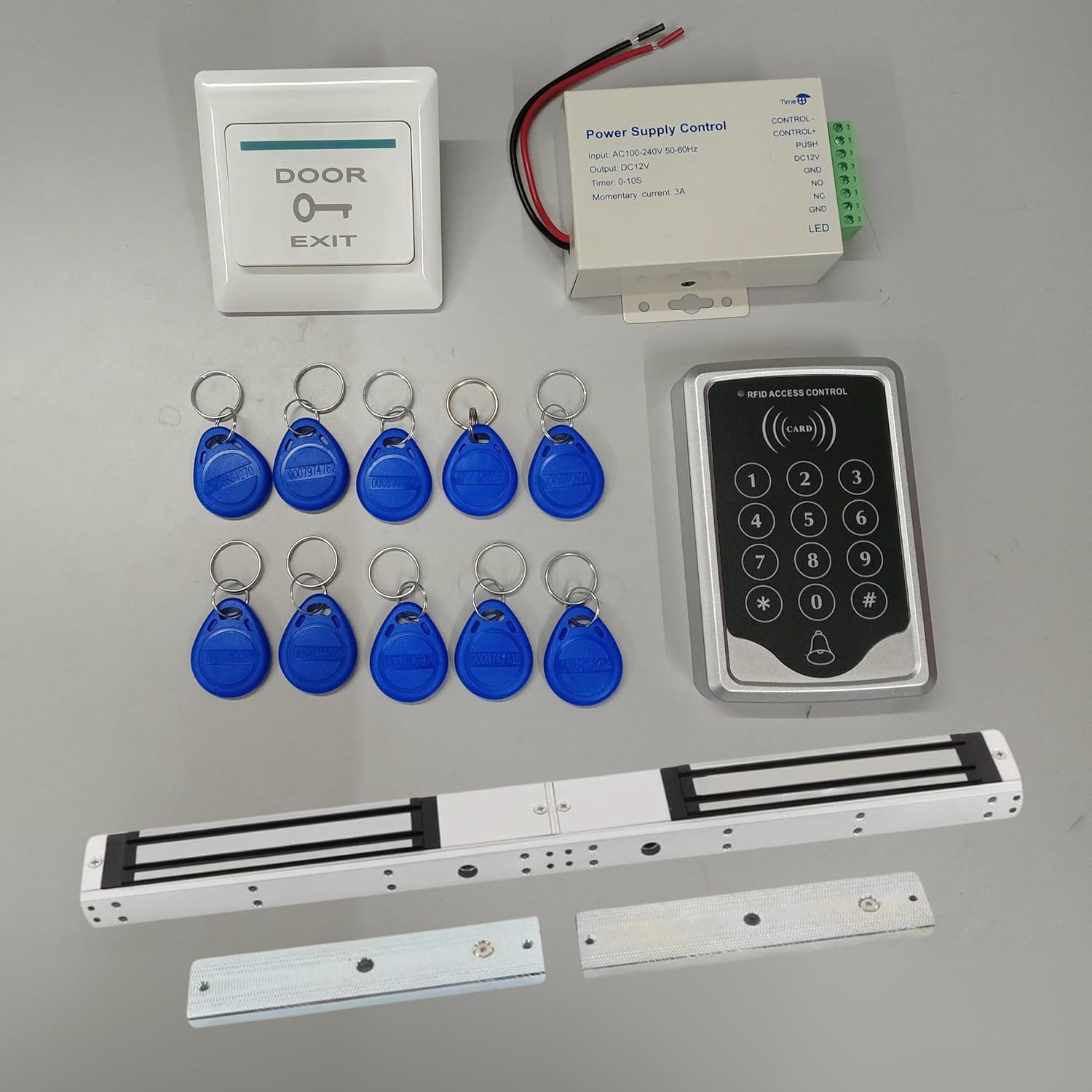 Combo-CN69 RFID Pin Access Control System, EM Lock Double Leaf 1200 Lb ...