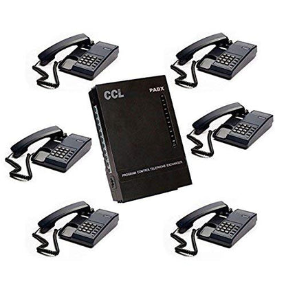 NAVKAR SYSTEMS CCL 312 EPABX Intercom with 6 pcs BEETEL C11 Phone