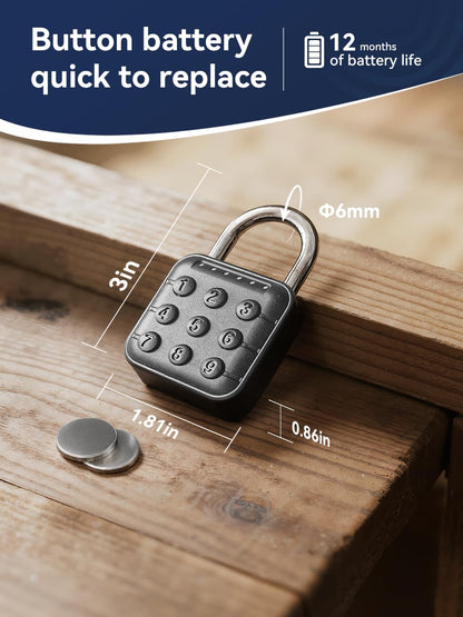 Waterproof Rust-resistant Durable Keyless Convenient and Fast Home Security Smart Password Padlock