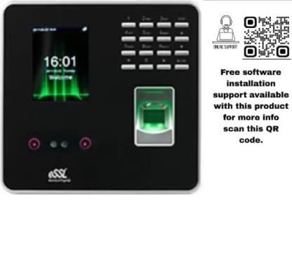 Combo-CN169 Face Finger Biometric Attendance with 1 Year Cloud Software and Mobile App for Upto 50 Employees with EM Lock Exit Switch power Supply L Z Bracket and 10 thin RFID cards