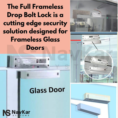 Fully Frameless Glass Door Lock for Glass Door with Glass Chowkhats