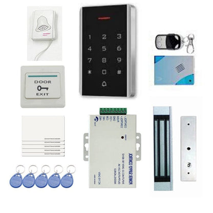 NAVKAR SYSTEMS DIY Full Complete RFID Access Control Kit Set for Single Door (White)