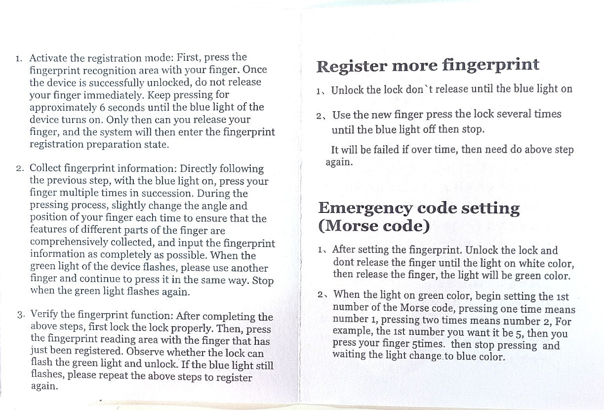 Smart Fingerprint Padlock, Finger Print Unlock Mini Security Key Friendly Kids and Elderly Keyless Lock Quick Anti-Theft