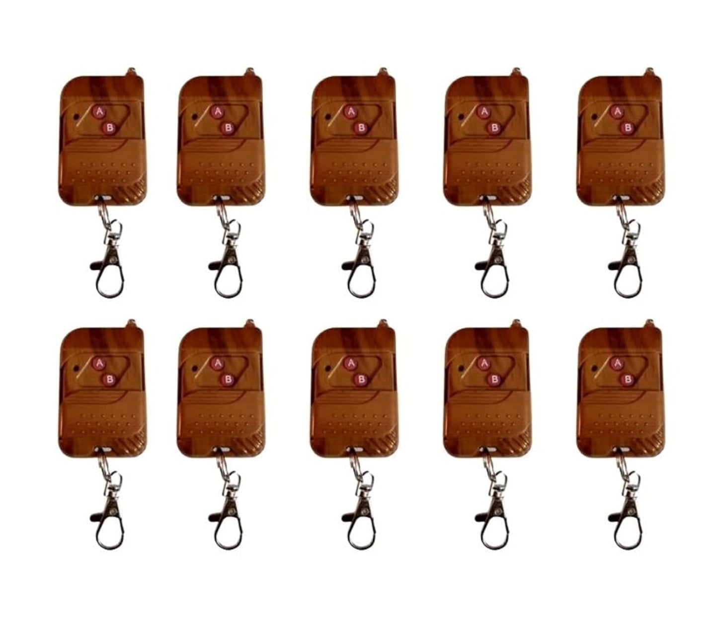 ( RM-BR0231 ) 315Mhz Wireless Brown Remote with 2 Buttons-Set of 10