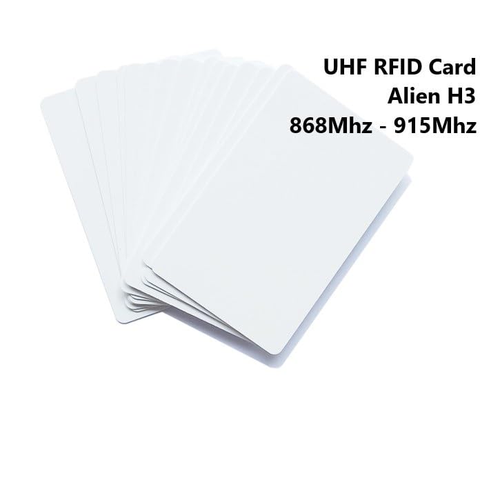 Navkar Systems Set of 200 RFID UHF Smart Cards | Long Reading Distance Card | White RFID Ultra High Frequency Smart Card | Library Smart Card | Up to 10 Mtr (Works with only UHF Reader)