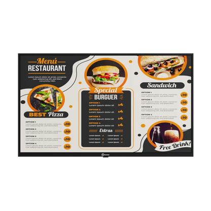 T291094-A E Series 32 Inch Wall Mount Digital Signage Display | Android 9 | 2GB RAM + 16GB ROM | HDMI Input | 350 Nits Brightness | Non-Touch | Indoor Commercial Display