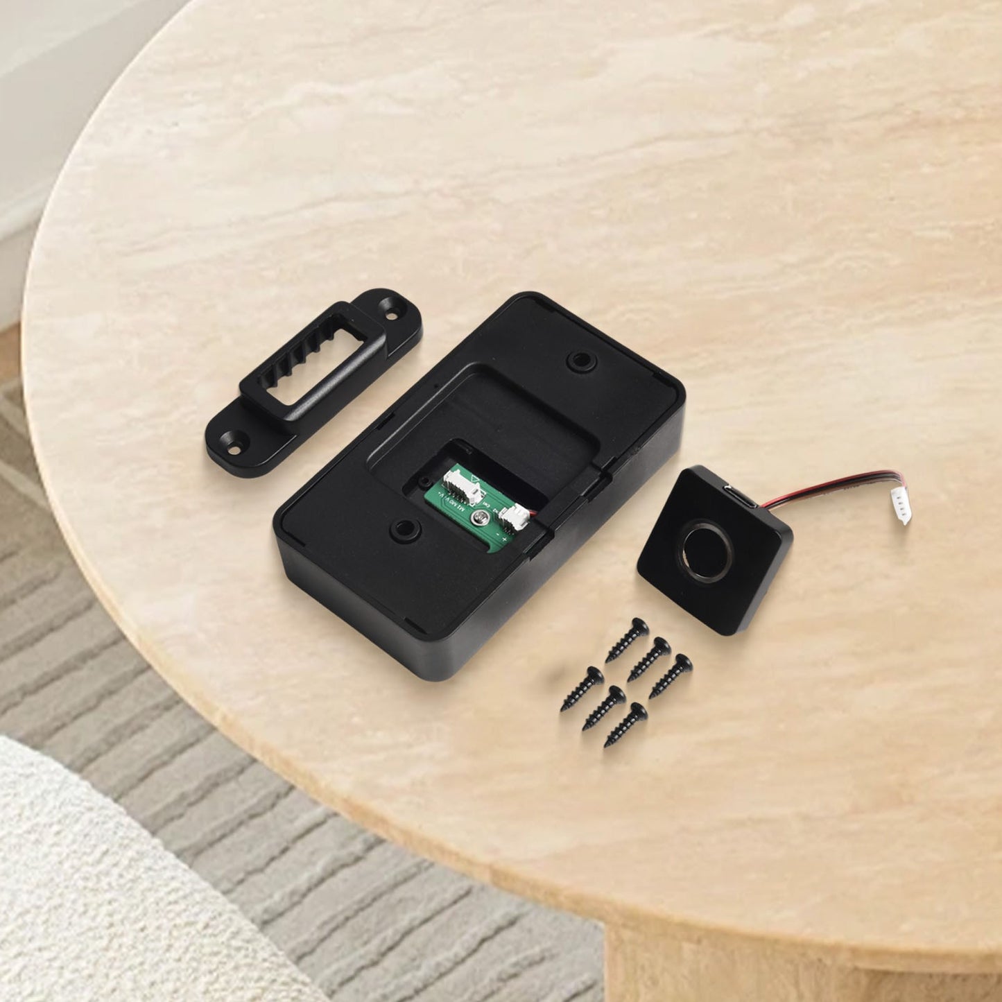 FPCL-100 Fingerprint Lock for Drawer & Cabinet Smart Lock with Emergency USB Power Input for Home, Cabinet, Drawer, Box, Locker