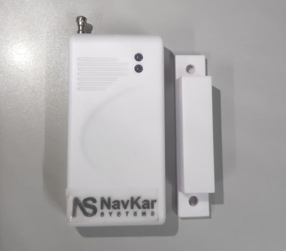 NAVKAR SYSTEMS Single Beam Sensor 10 Meter with Wireless Sensor 433 Mhz for Wireless Communication (Security System Not Included)