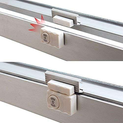 (MC-AL) Wireless Door Window Open Alert Home Security System Siren/Alarm, Standard Size, White - Set of 8 Numbers Sensors