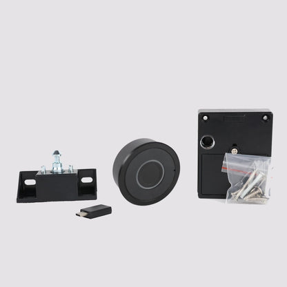 NAVKAR SYSTEMS FPCL-PN Concealed Metal Body Fingerprint Drawer Lock,Smart Biometric(20 Fingerprints stored & Each Lock Different EKey)(Can be Install in Sliding/Openable Wardrobe/Drawer/Cabinet)